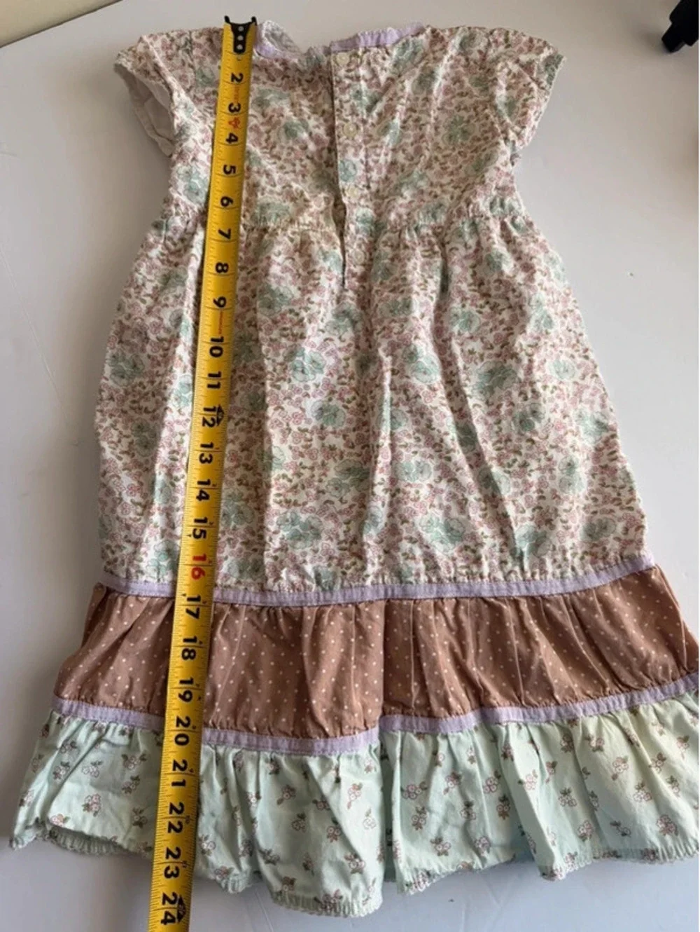 Genuine Kids from OshKosh Size 5T Floral Tiered Peasant Dress Cottagecore